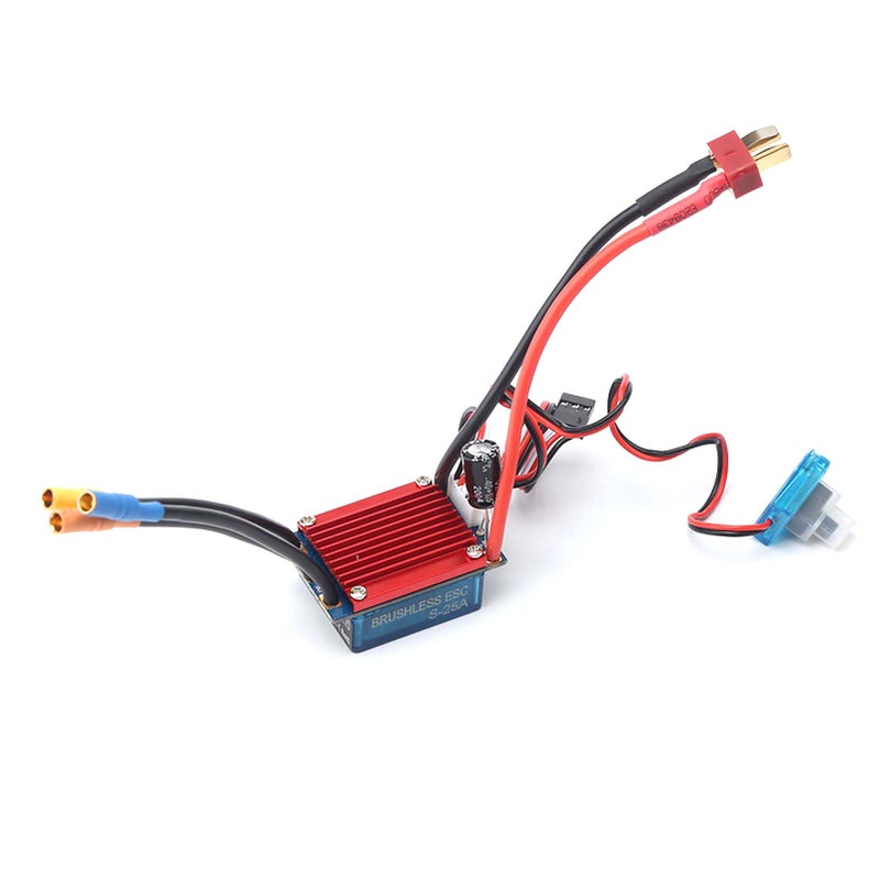 GoolRC 2430 7200KV 4P Sensorless Brushless Motor with 25A Brushless ESC?Electric Speed Controller? for 1/16 1/18 RC Car Truck - Image 3